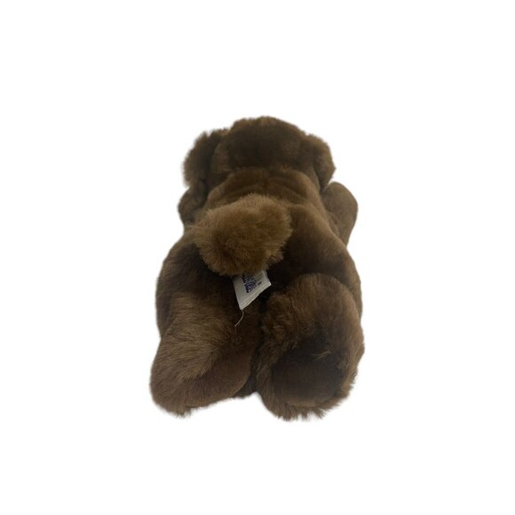 People Pals Plush Chocolate Lab Puppy Stuffed Animal Laying Down Realistic Soft - Picture 4 of 10